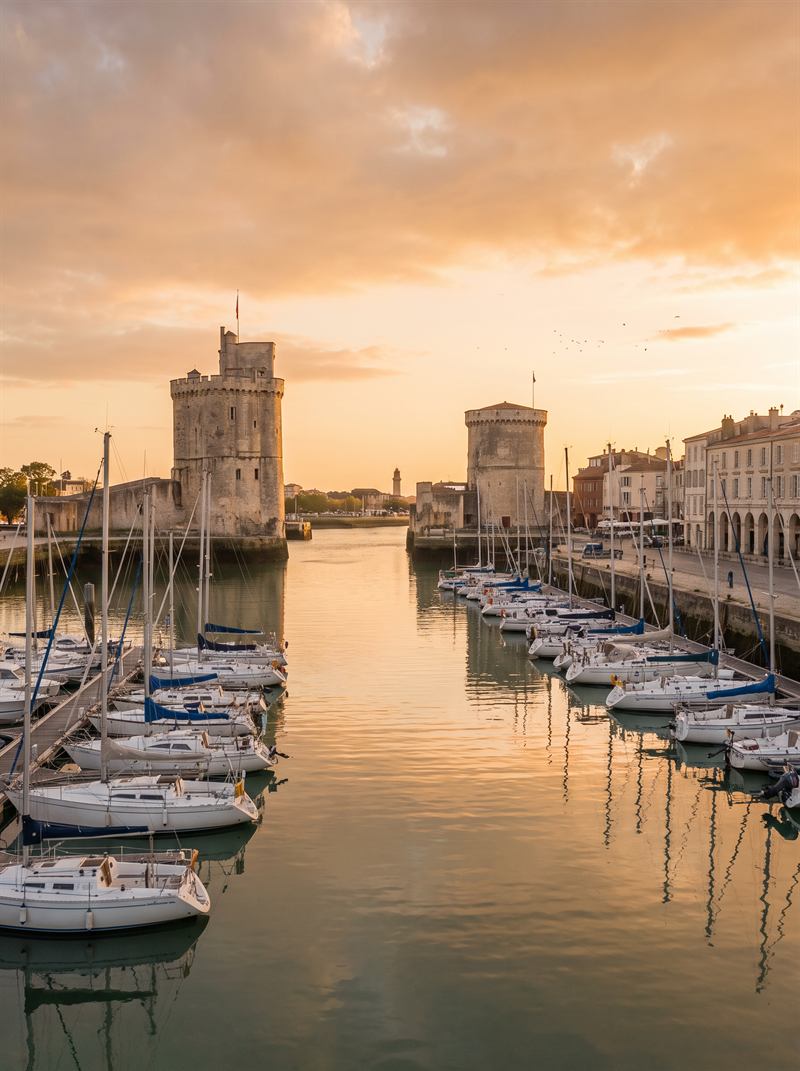 Vieux port de La Rochelle et ses deux tours